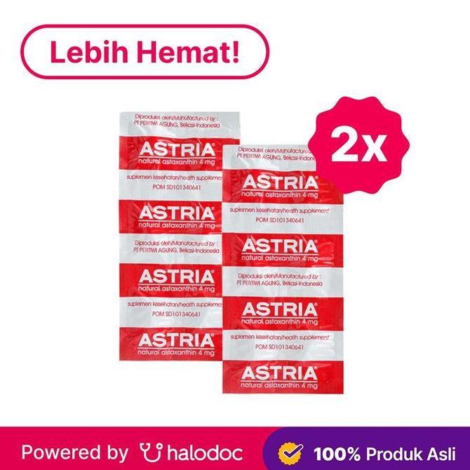 Lansungkirim- Astria 4 Mg 2 Strip (4 Kapsul/Strip)