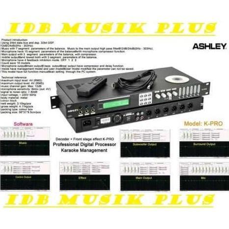 Digital Processor Karaoke Management Ashley K Pro Original Ashley