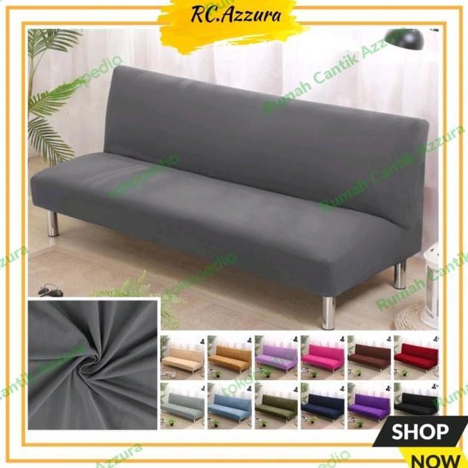 Promo Cover Sofa Bed Polos Sarung Sofa Informa Stretch Elastis Import