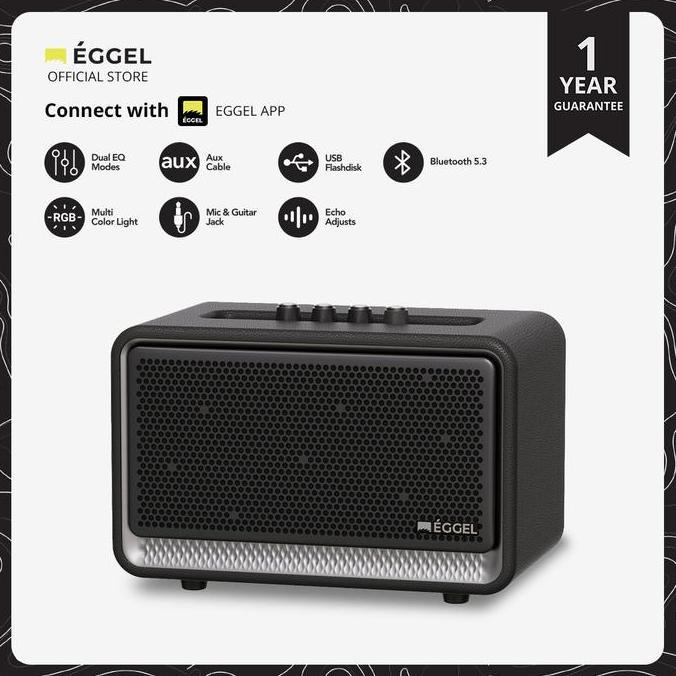 Fiteri_shopsans - Eggel Home 3 Portable Bluetooth Speaker with Karaoke Function