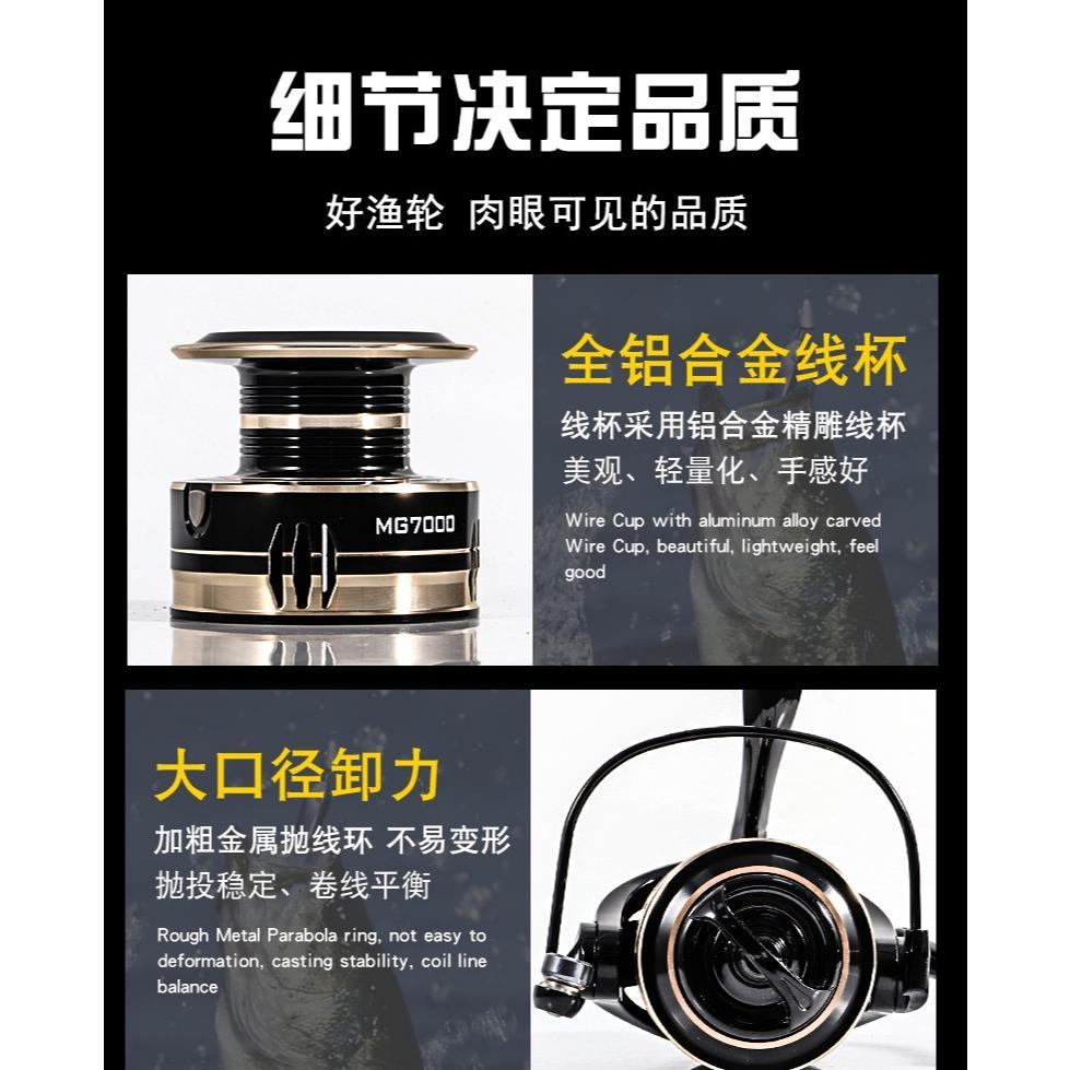 big promo daido reel real pancing spinning series mg1000 - mg7000 gear ratio 5.2:1 premium standard 