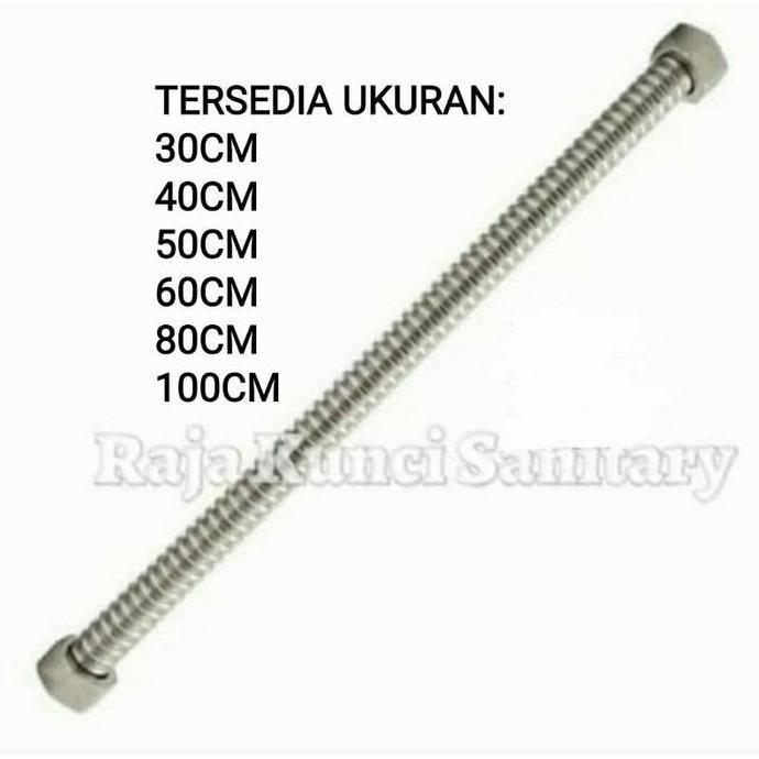 TERLARIS SELANG AIR PANAS WATER HEATER/FLEXIBEL/FLEXIBLE KAKU PANAS DINGIN/WATER HEATER/PEMANAS AIR