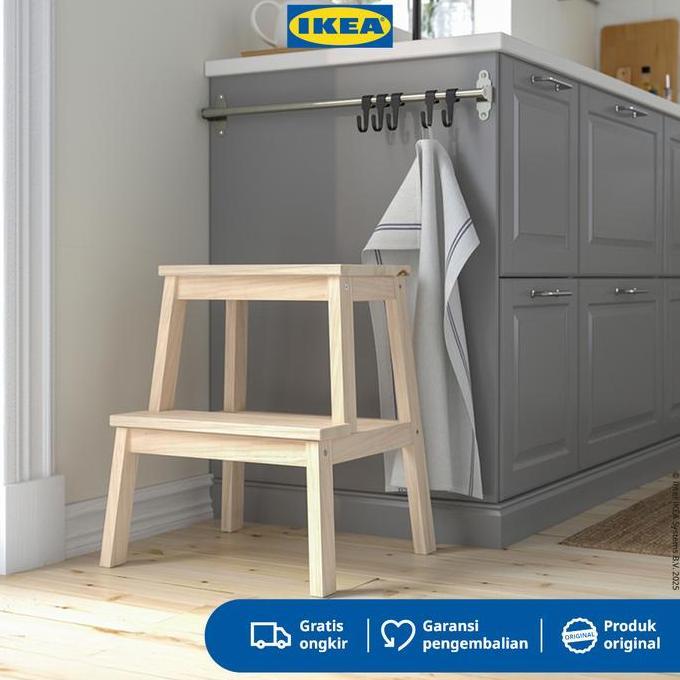 IKEA BEKVAM Bangku Tangga Serbaguna Bahan Kayu 50 cm