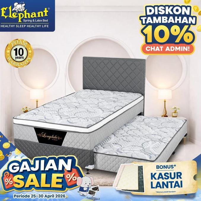 Springbed / Kasur 2 in 1 Elephant Longdale Rebounded