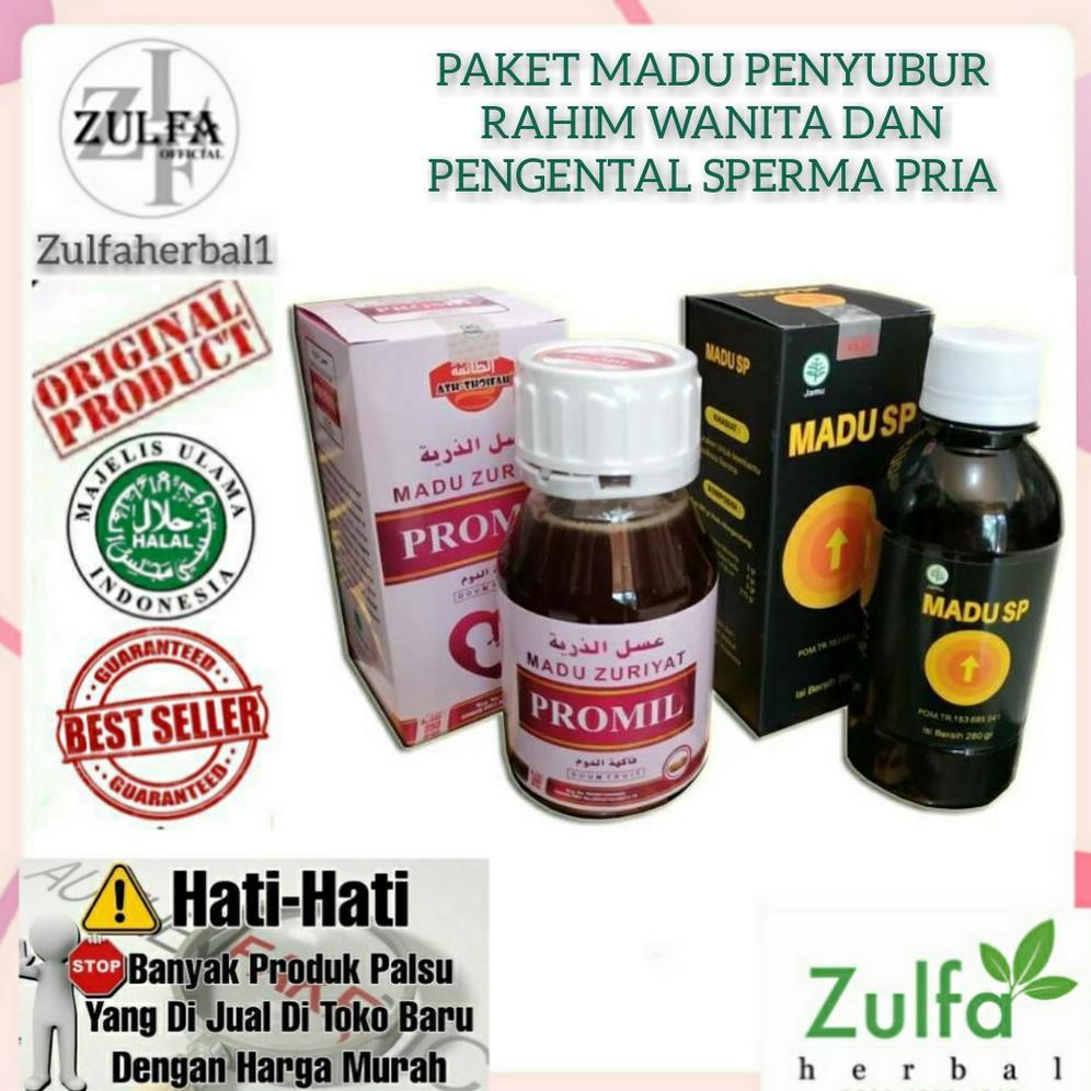 (Terbaru) PAKET Madu Penyubur Kandungan dan Pengental Sperma Pria - Madu Sp dan Promil (Terlaris)