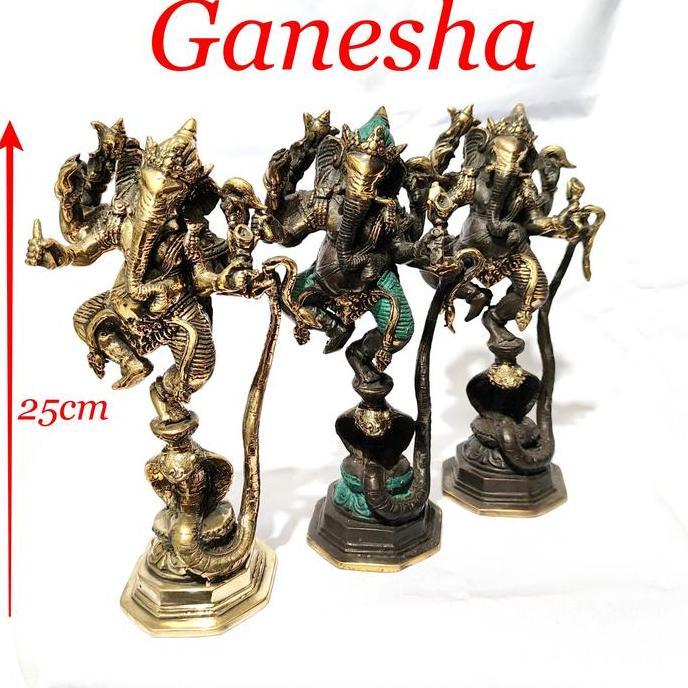 TERMURAH - Patung Ganesha logam kuningan