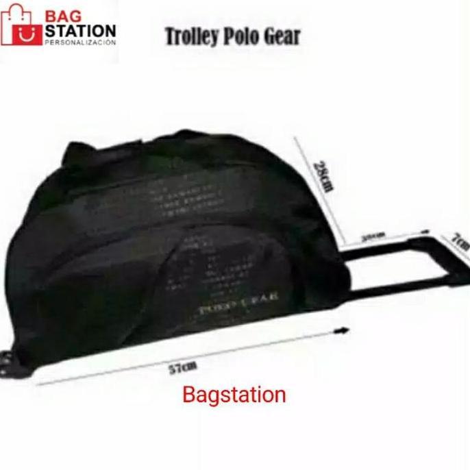 NEW TRAVEL BAG TROLI TROLLEY POLO GEAR ORIGINAL TAS CABIN TAS PAKAIAN BAJU ORI