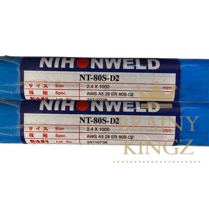 Promo Kawat Las Nihonweld Nt-80S-D2 Er80S-D2 2,4Mm Nt 80S-D2 Uk 2.4Mm, 5 Kg