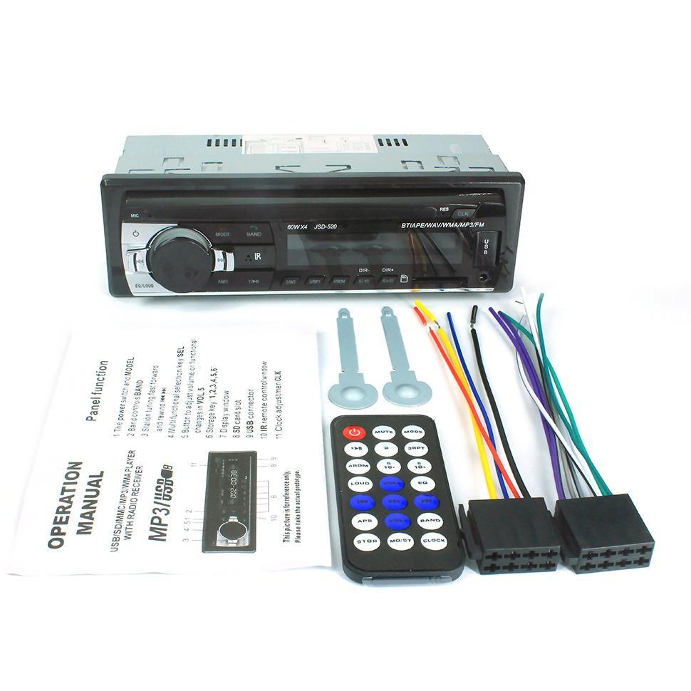 (Stok Siap)Tape Mobil Ori Singe Din Head Unit Tape Audio Radio Mobil Multifungsi Bluetooth USB MP3 F