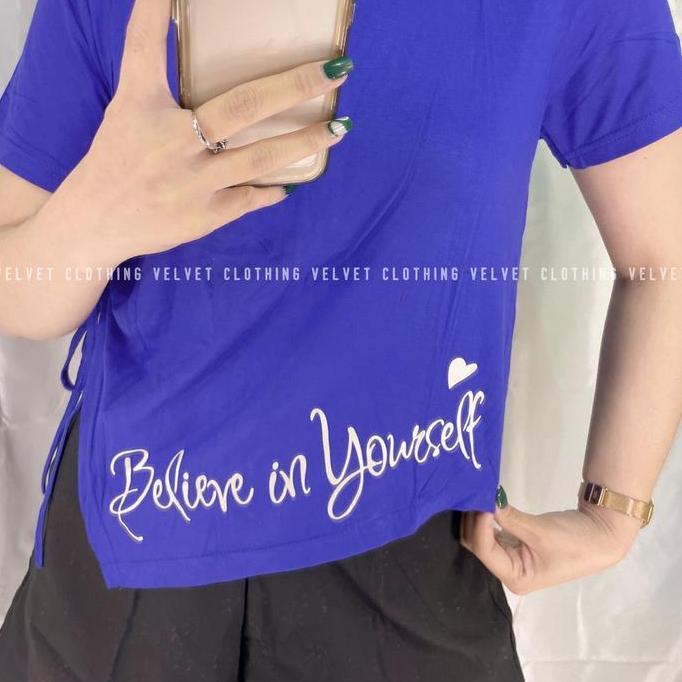 Atasan Kaos Wanita Serut samping 4693