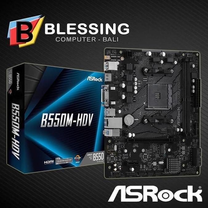 BEBAS ONGKIR - ASROCK B550M HDV / Motherboard ASROCK B550M HDV