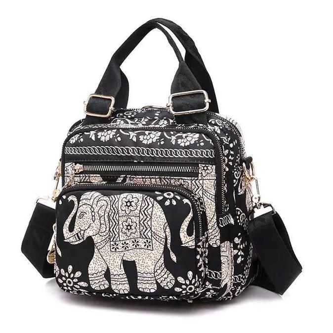NEW TAS CHIBAO ORY IMPORT MULTIFUNGSI MOTIF GAJAH DAN BUNGA ORI