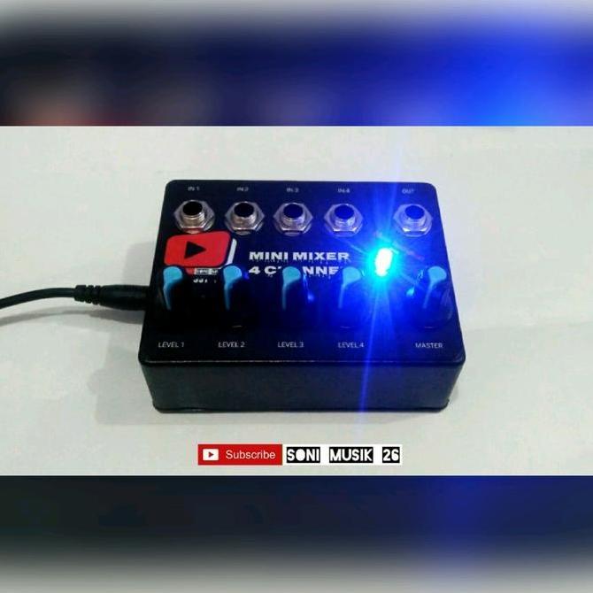 Grosir Mini Mixer 4 Channel 12V (Musik Instrument)  Alat