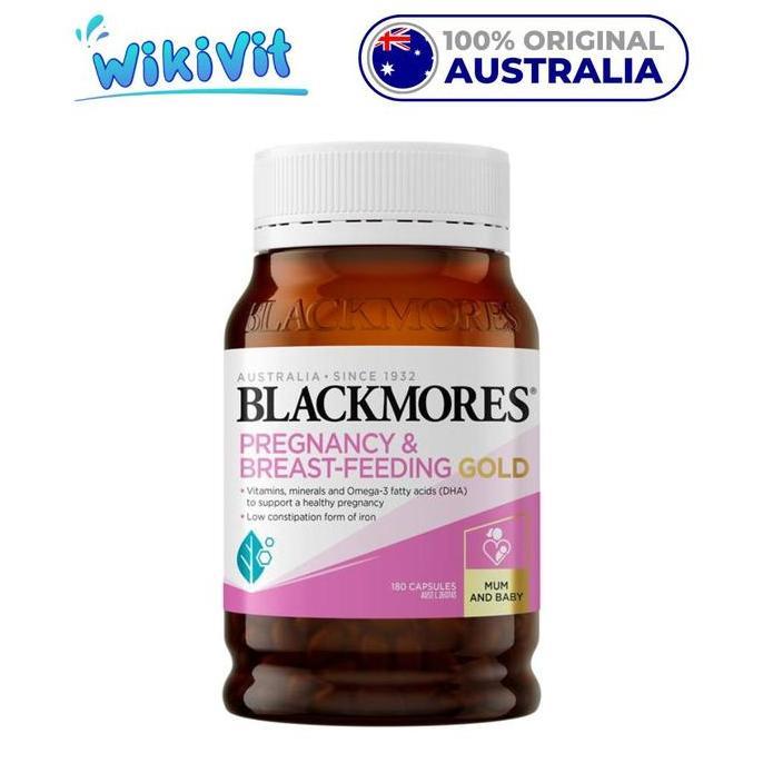 BLACKMORES Pregnancy and Breastfeeding Gold 180 Capsules - AUSTRALIA / Kapsul Pregnancy & Breast-fee