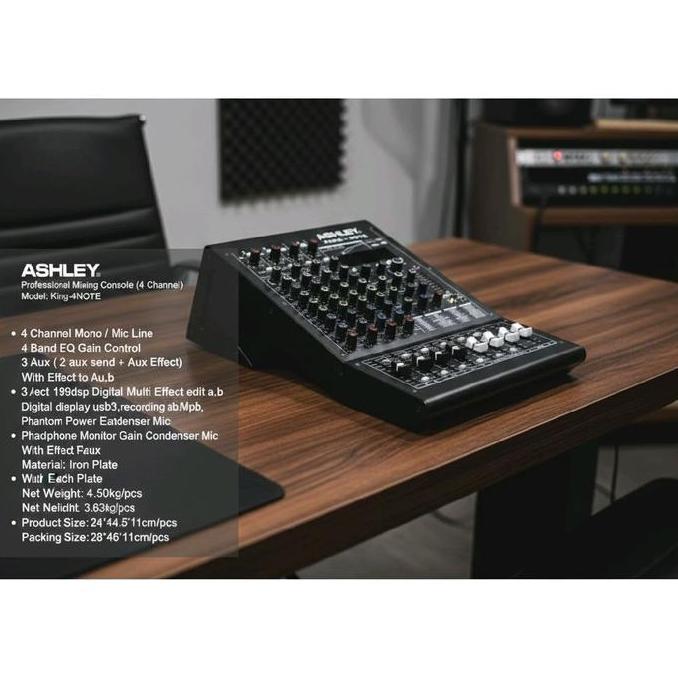 Promo Mixer Audio Ashley King4 Note King 4 Note 4Channel Original