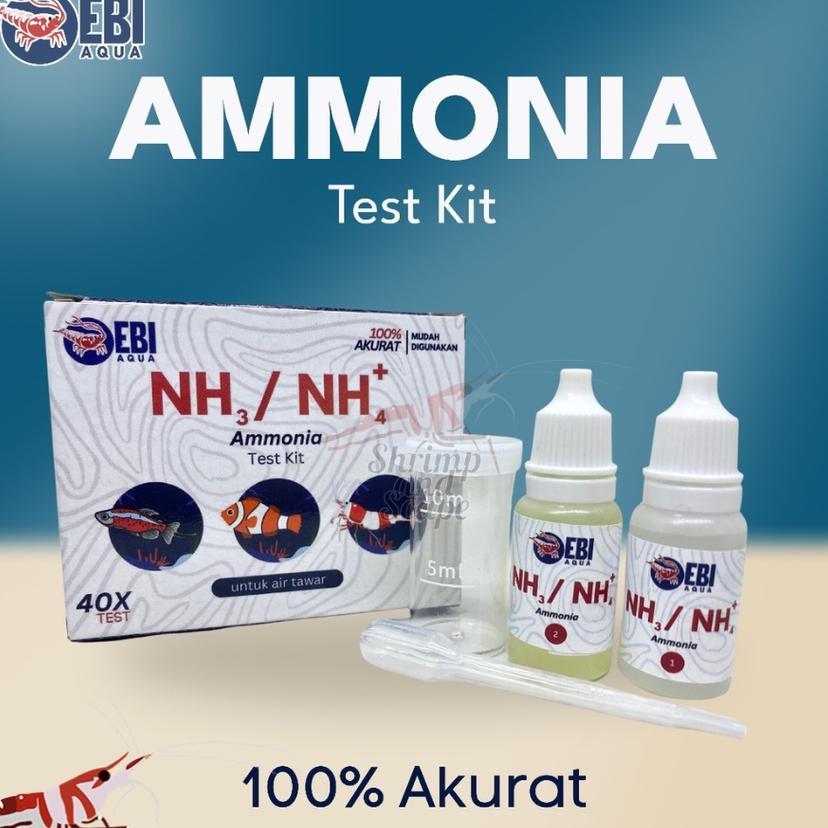 Ebi Nh3 Nh4 Ammonia Water Test Kit Alat Tes Air Aquascape Amonia Air Tawar