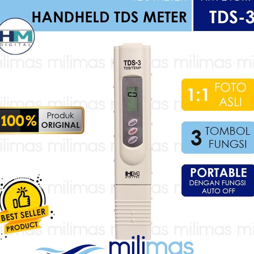 Hm Digital - Tds-3 Portable Total Dissolved Solid / Tds Meter  Hm Digital [ Original ]
