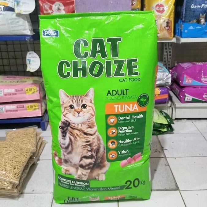 Makanan kucing Cat Choize 20kg Gojek/Grab,makanan kucing murah 20kg