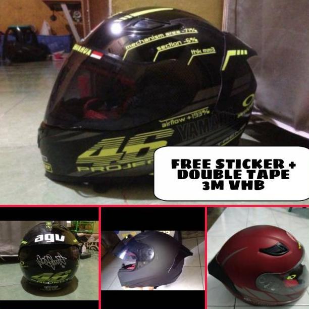 bestpromo spoiler helm cargloss yamaha honda dll