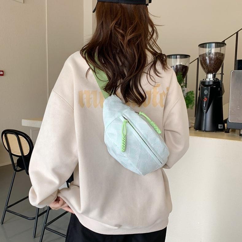 TERBARU [READY] TAS SELEMPANG WANITA KOREA KEKINIAN TAS PINGGANG OLAHRAGA LUCU PUFFY AESTHETIC CHIC