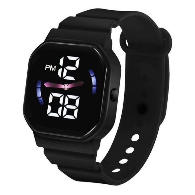 original jam tangan led digital pria wanita petak couple elektronik fashion