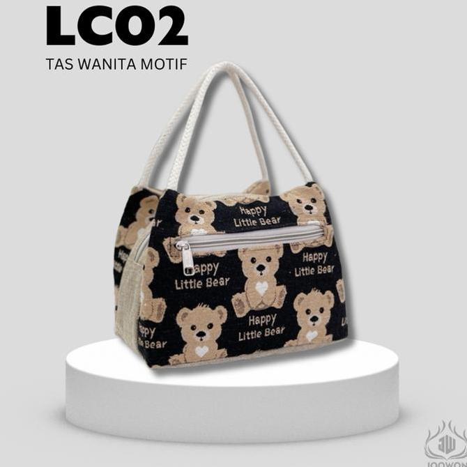 Joowon Tas wanita bermotif boneka/ tas wanita lucu Tas Handbag elegan desain cantik  kekinian -LC02 