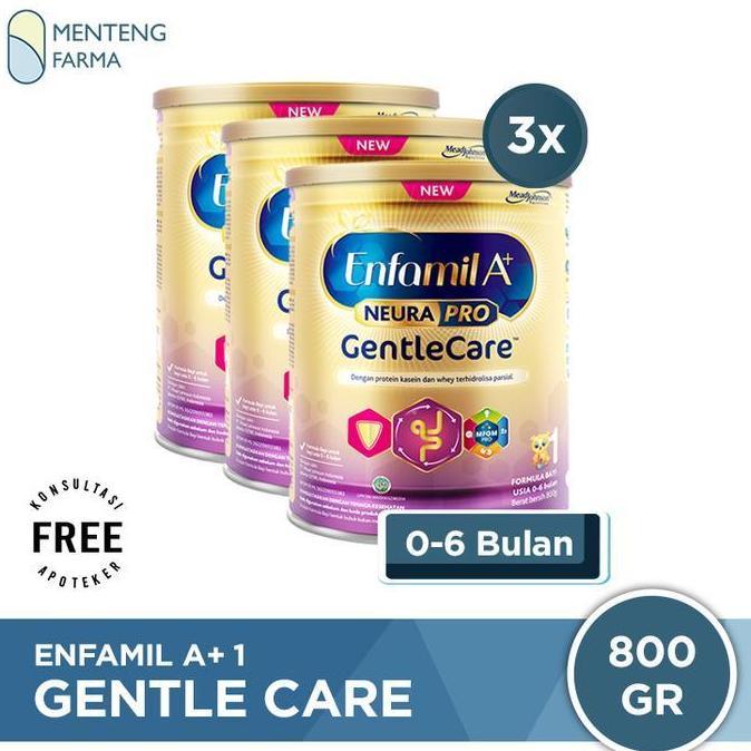 Enfamil A+1 Gentle Care Susu Formula Bayi 800 Gr - 3 Pcs