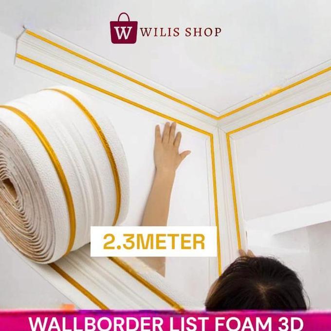 List Wallfoam 3D / List Border Wallpaper foam / Pembatas wallfoam Dinding 3D