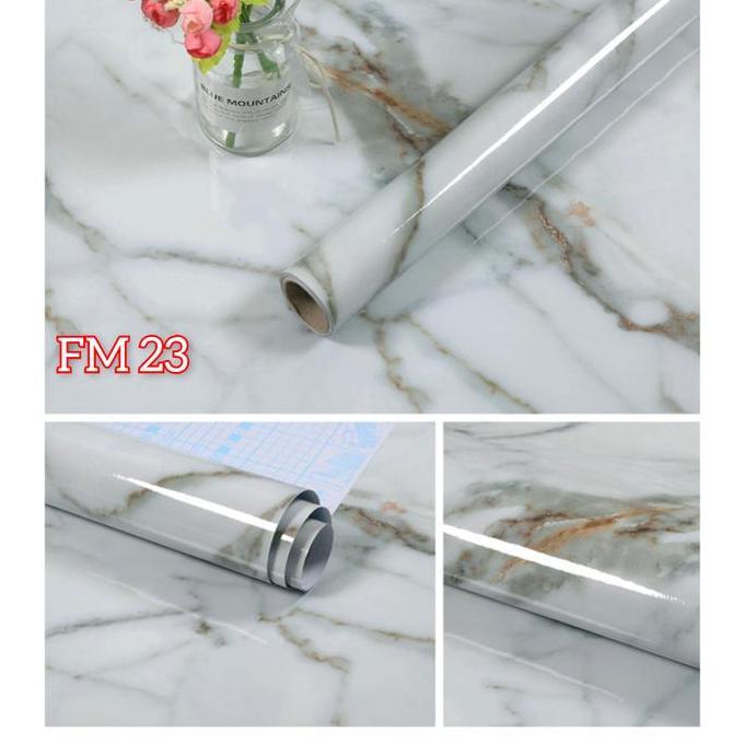 Wallpaper Walpaper Wallpeper Motif Alumium Foil Anti Minyak Anti Panas Stiker Sticker Setiker Dindin
