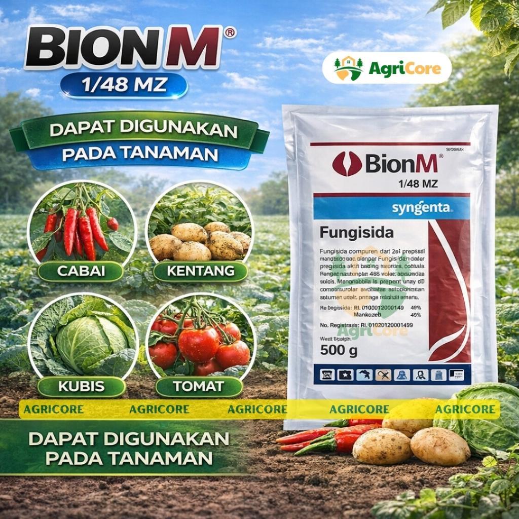 [1Kg] Fungisida Bion M 500 Gram Obat Jamur Tanaman Untuk Patek Dan Busuk Daun
