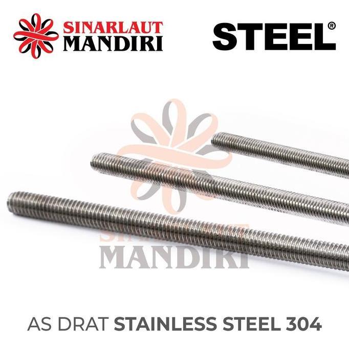 ASDRAT STAINLESS STEEL 304 / LONG DRAT / AS DRAT SS 304 (1M) M8 RESTOCK