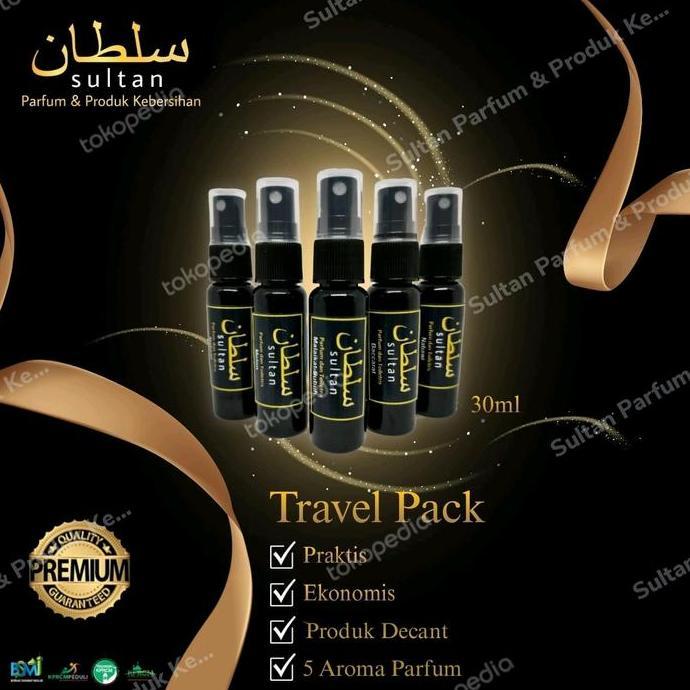 Terbaikprod- Sample Paket 5 Botol Variant Sultan Parfum 30Ml