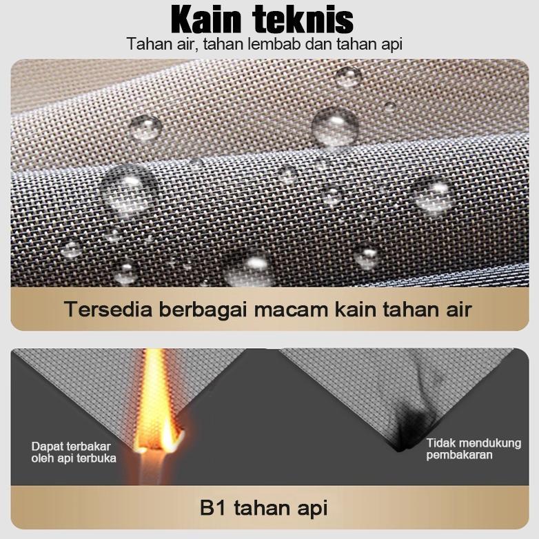 Roller Blind Outdoor Kekuatan Tinggi Tirai Gulung Outdoor Tahan Hujan Tirai Outdoor Anti Air