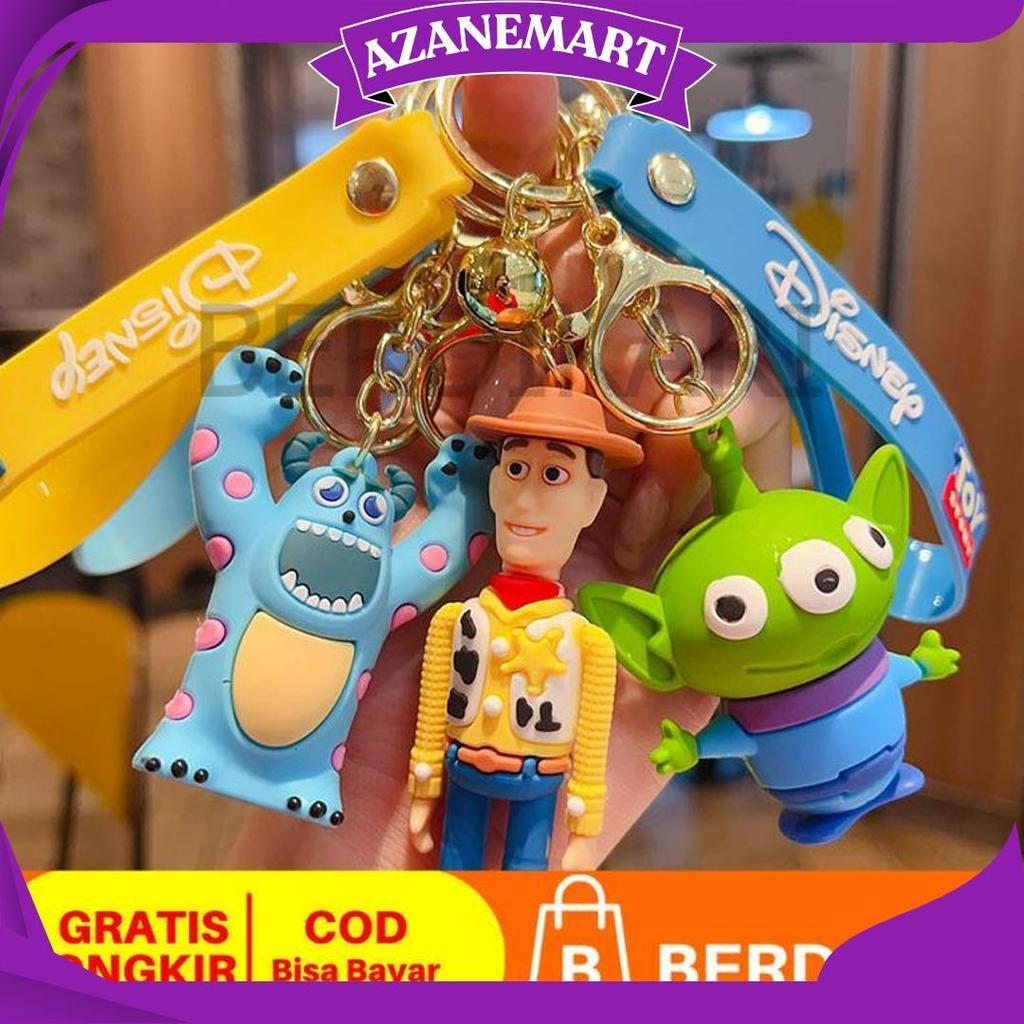 BD Gantungan Kunci Toy Story Silikon Premium / Gantungan Kunci Motor Mobil Toy Story / Ganci Toy Sto