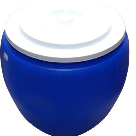 Gentong Air Besar 120 Liter BIRU GREEN LEAF / Tong Air Tutup Plastik Putih 120 Liter Tebal dan Kuat 