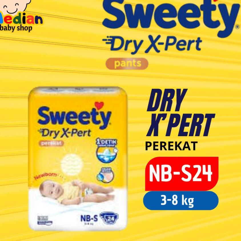 Sweety Dry X-Pert Popok Perekat Celana Nb24 S38 M32 L28 Xl24 Xxl20 Pampers Bayi Newborn