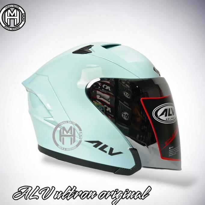 HELM ALV ULTRON SOLID GREEN/HIJAU TOSCA|HALF FACE