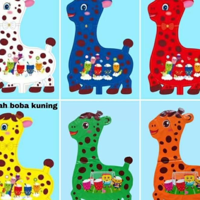 1Pack Jerapah (Balon Gas/Foil/Terbang/Karakter) 1Pack=50Pc