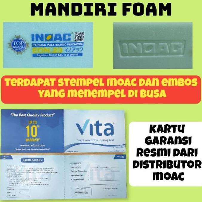 Kasur Busa Inoac Tebal 5,10,15,20,25,30cm Garansi 10 Tahun Inoac Asli