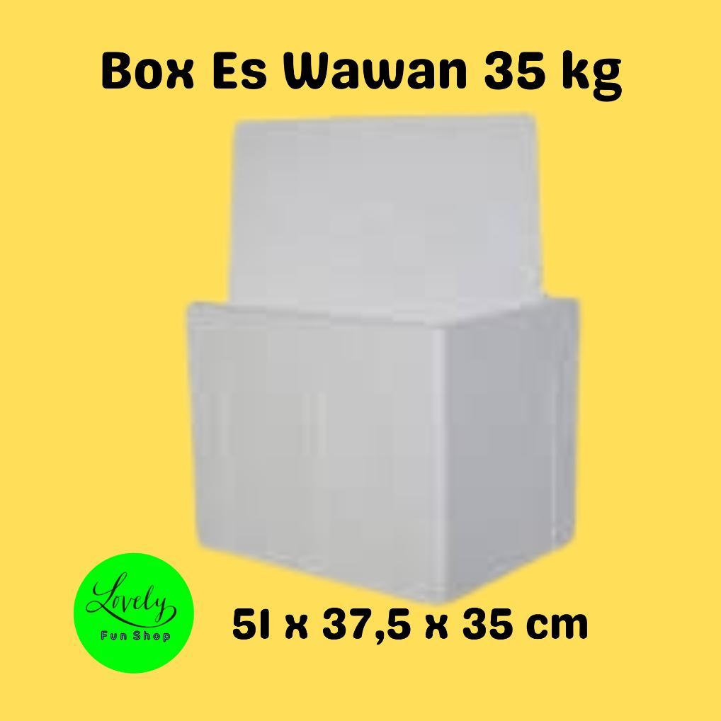 Box Es Wawan 35 Kg Styrofoam Kotak Sterofoam Gabus / Foam