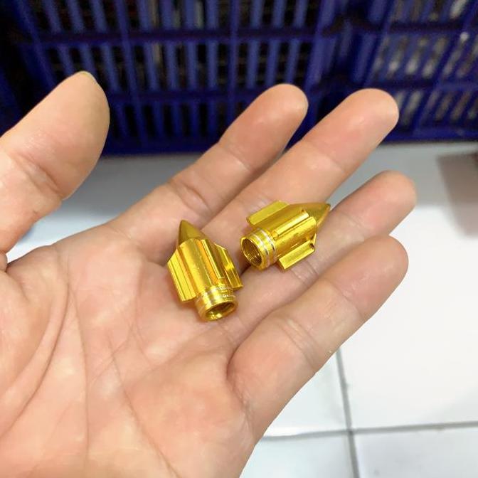 TUTUP PENTIL BAN VARIASI MOTOR / MOBIL / SEPEDA MOTOR LISTRIK SELIS MOLIS MODEL ROKET