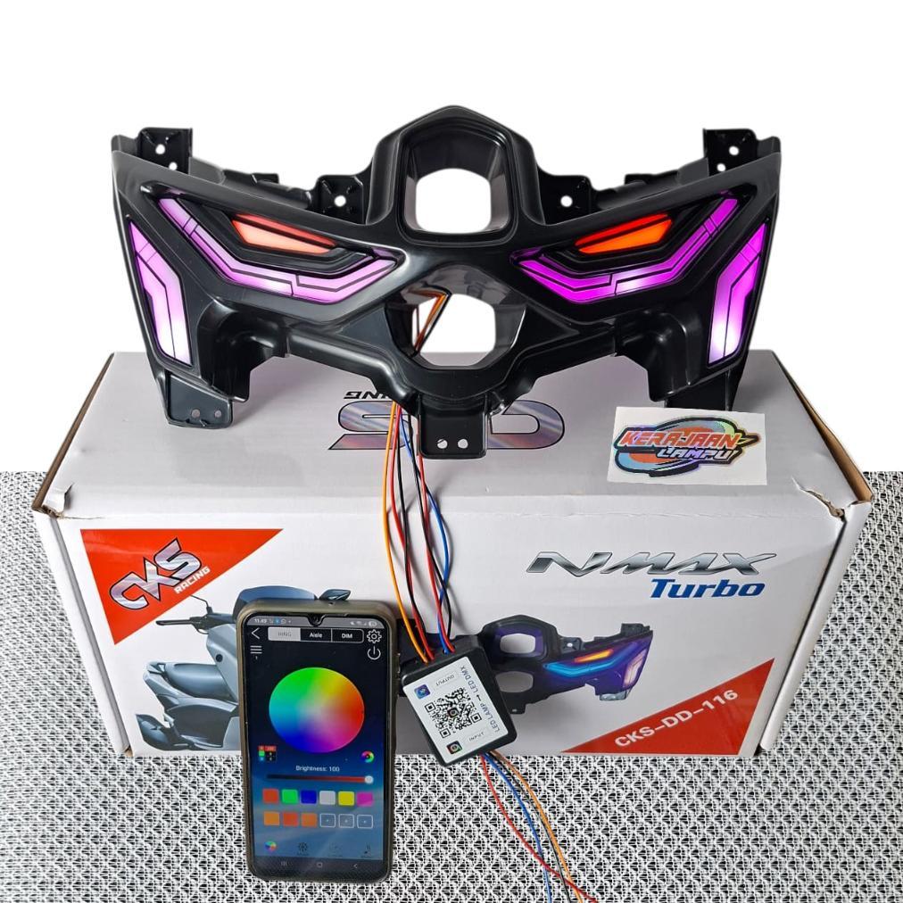 Headlamp Lampu Depan Reflektor Frame Lazzy Alis Rgb Custom New Nmax Neo Nmax Turbo Original