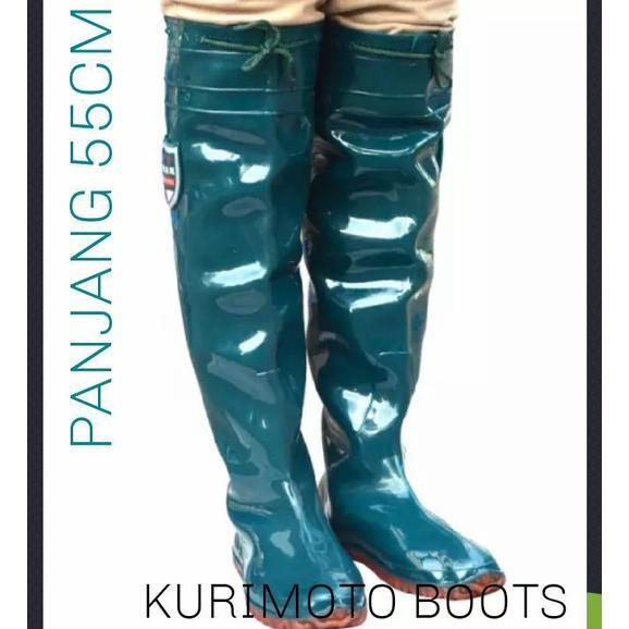 Sepatu Boot Karet Petani Sawah  Ternak Mancing 55Cm Celana Sepatu Boots 110 Cm Anti Lumpur