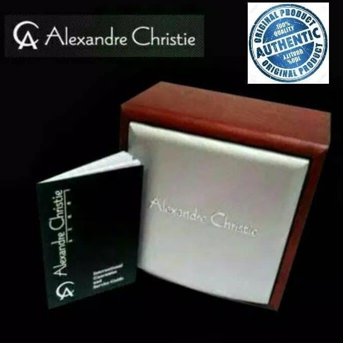 ALEXANDRE CHRISTIE AC6523 AC 6523 BLACK ROSEGOLD JAM TANGAN