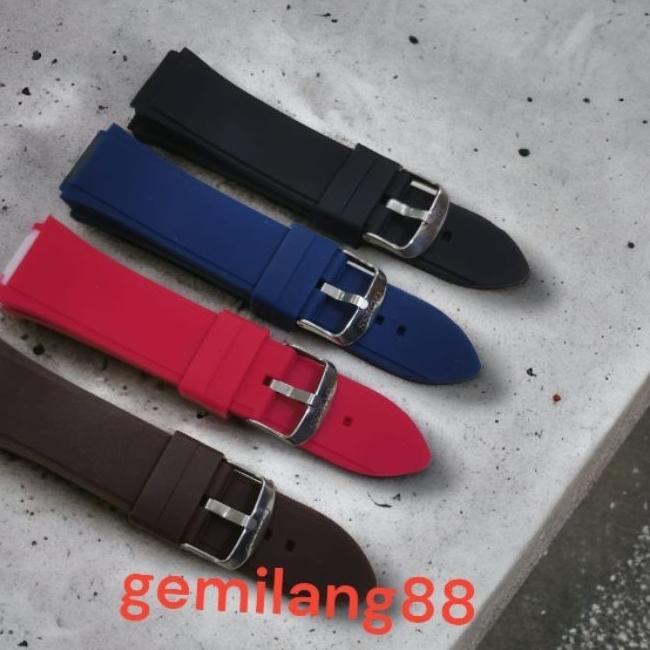 Strap Tali Jam Tangan Rubber Guess W0247G3 Tali Jam Guess Rigor