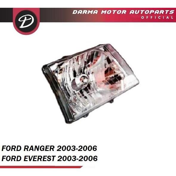 LAMPU DEPAN HEADLAMP FORD RANGER EVEREST TAHUN 2003-2006