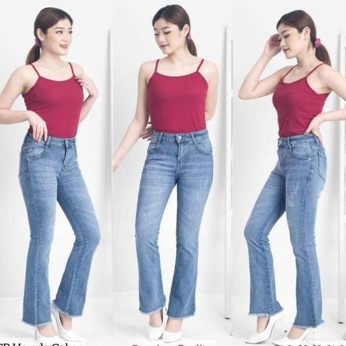 Celana Cutbray Jeans Verada Evodom Jeans/ Celana Cutbray Panjang Kaki Rawis Verada Evodom Jeans