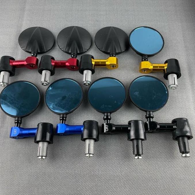 DV53 - Spion Jalu Stang Bulat CNC Kaca Spion Bulat Bar End Spion Jalu Bulat CNC Model Gen Z Universa
