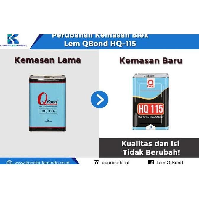 Promo Lem Kuning Q Bond Hq 115 B @9.5 Kg / Qbond Lem Serbaguna / Q-Bond Cod