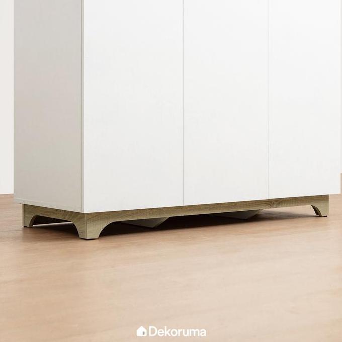 Lansungkirim- Cubic Luna Milano Lp 3P - Dekoruma Lemari Pakaian 3 Pintu / Rdrobe